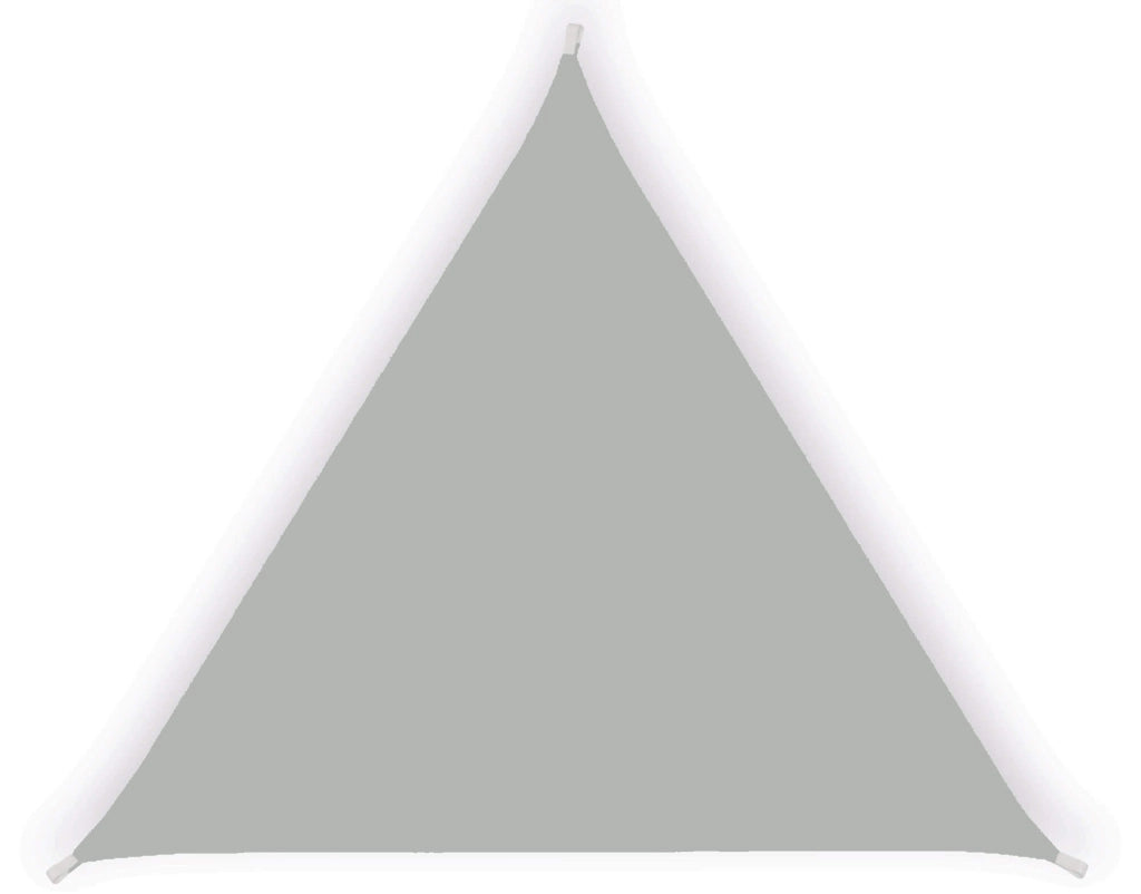 Tenda a Vela Ombreggiante Triangolare 5x5x5m in Poliestere Grigio Cenere