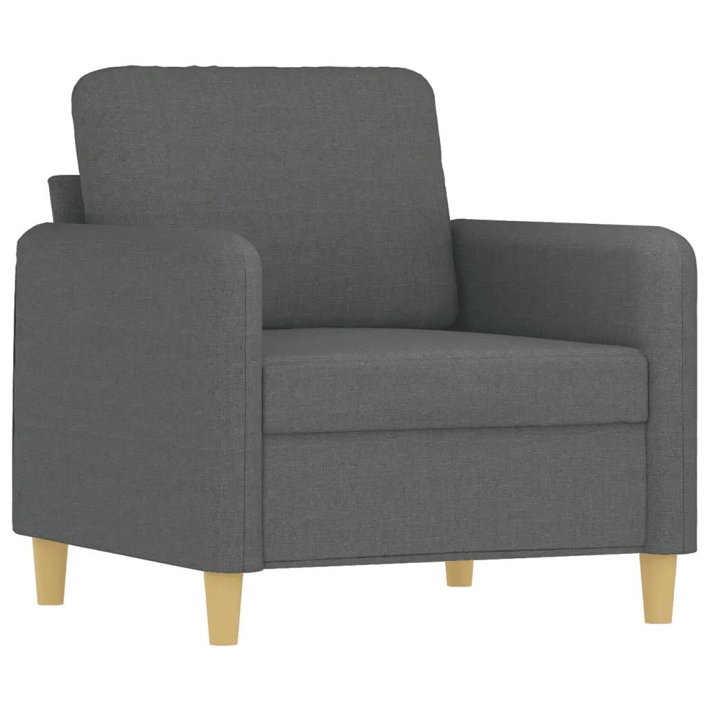 Poltrona Grigio Scuro 60 cm in Tessuto 359463