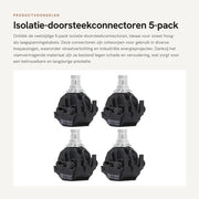 Connettori di connessione per isolamento - pacchetto da 5 - dividersi cavi ad alta tensione - materiale refrattario - resistente all'usura - per illuminazione pubblica...