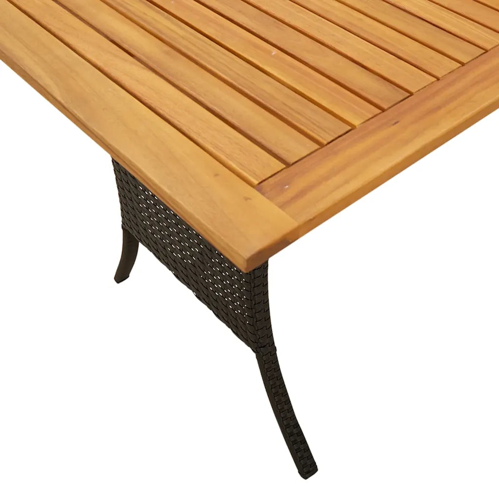 Set Divano da Giardino 6 pz con Cuscini Nero in Polyrattan 3324586