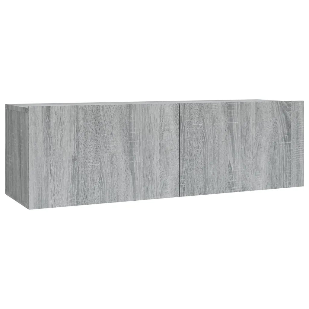 Set Mobili Porta TV 2 pz Grigio Sonoma in Legno Multistrato 3120282