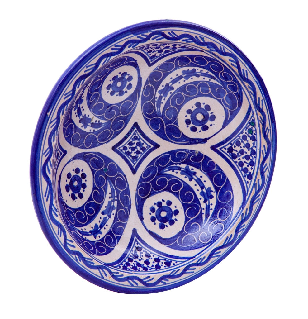 Biscottini Piatto in ceramica decorato a mano