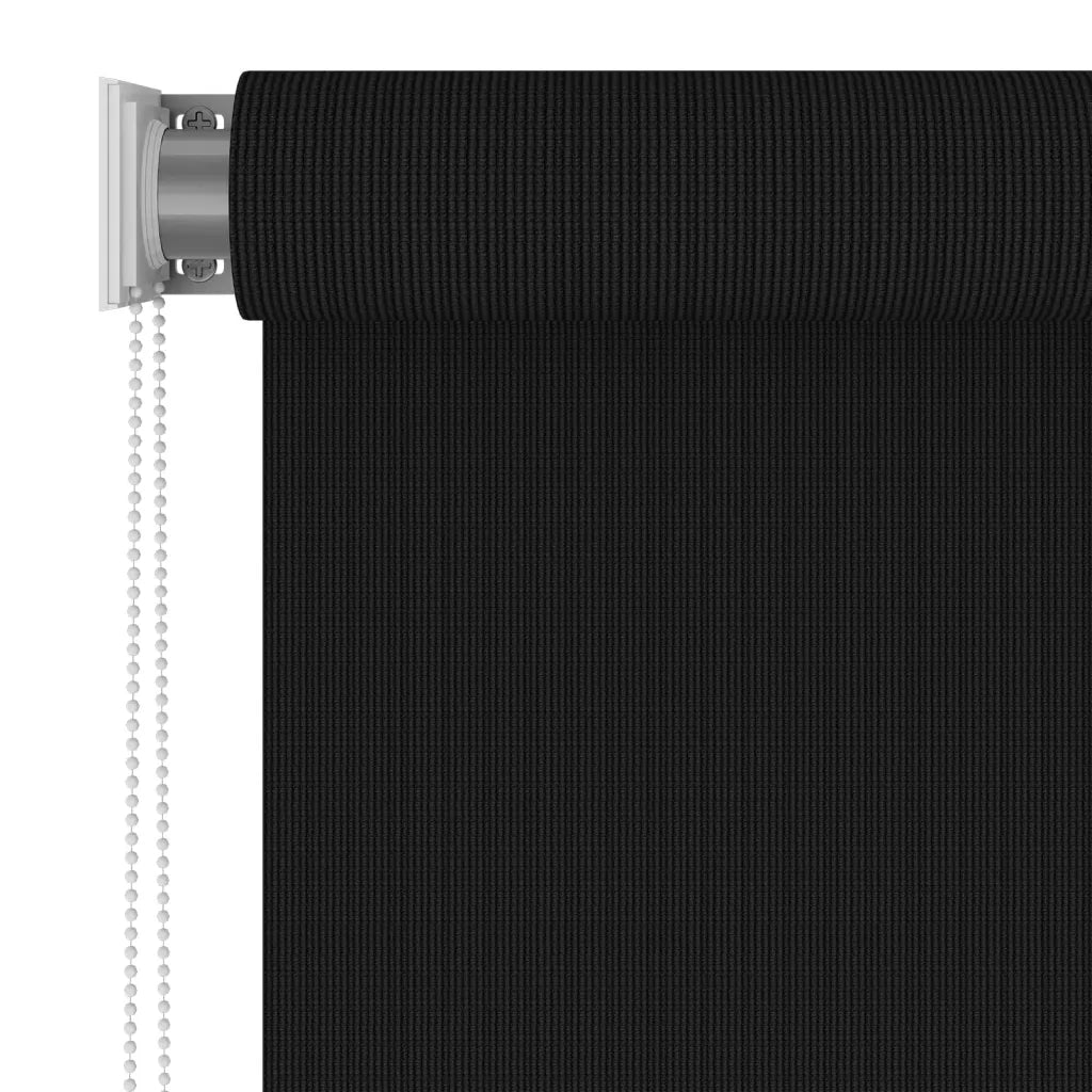 Tenda a Rullo per Esterni 140x230 cm Nera