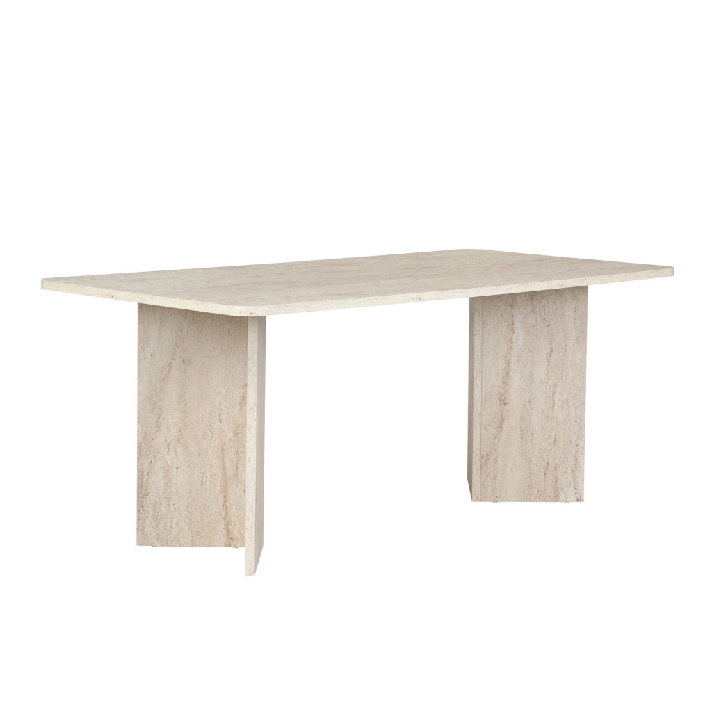 Noleme, Tavolo Fisso 6 Posti, 180x90x75h cm Beige Marmo