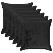 Federa 6 pcs HOUTEN Nero 70 x 70 cm Flanella 921502