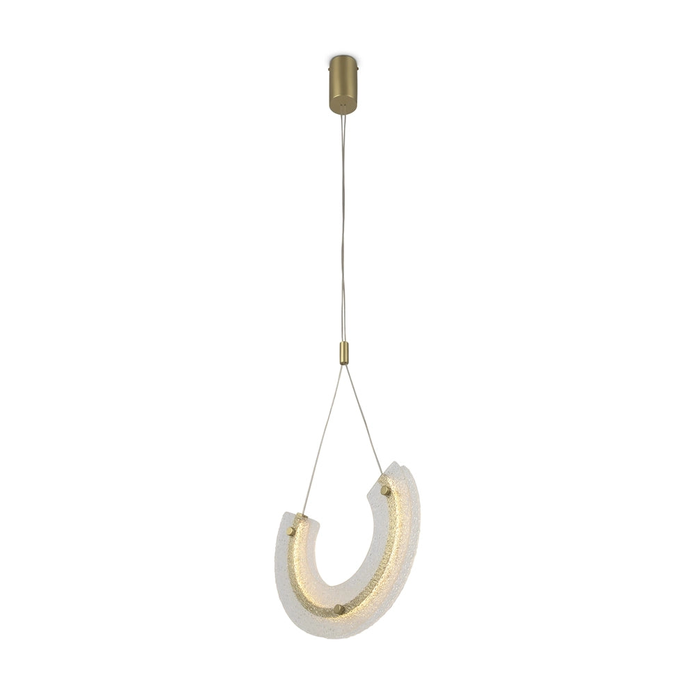 Lampada a sospensione Maytoni Maya oro vetro LED 10W