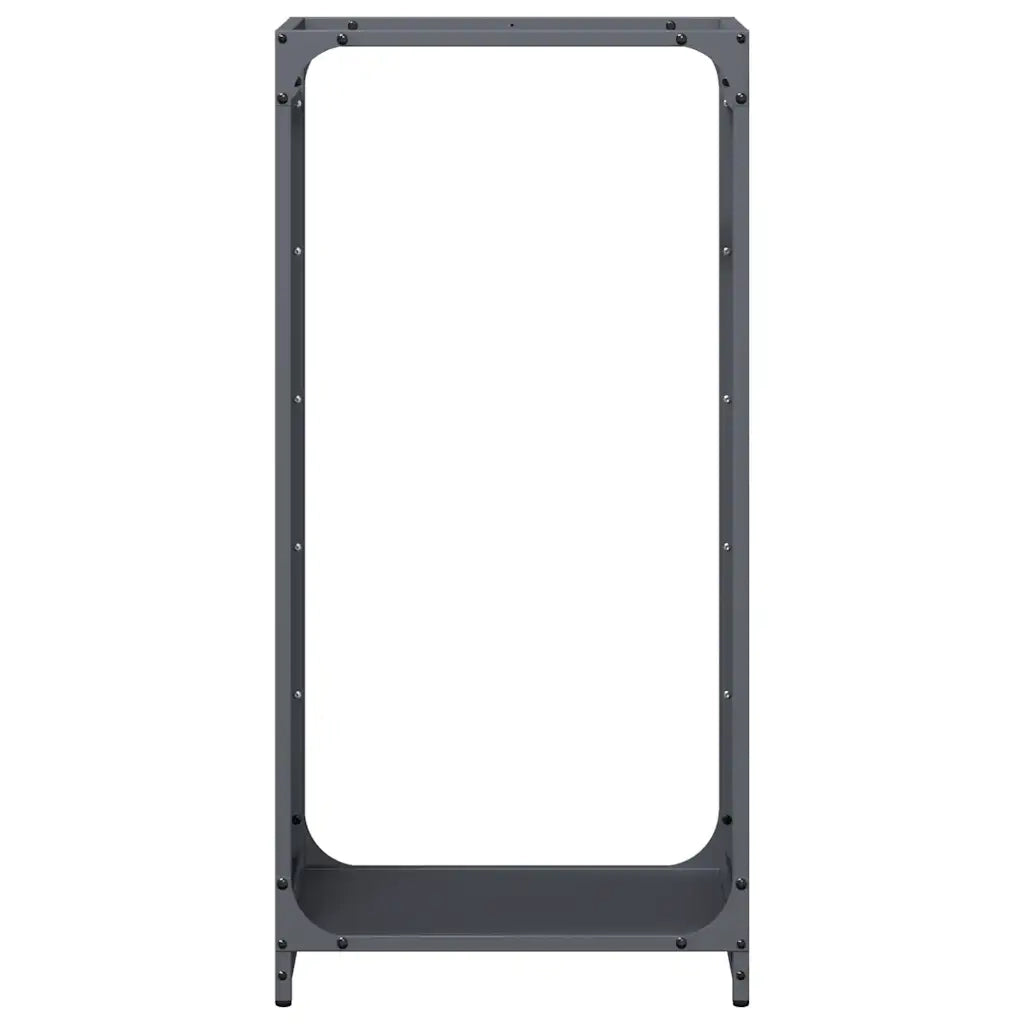Rastrelliera per Legna da Ardere Antracite 44x28x90 cm CFW1183272