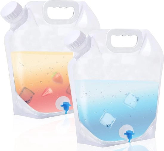 Ottimizzatore di acqua portatile 10 litri - Sacca di acqua portatile con valvola per campeggio e outdoor