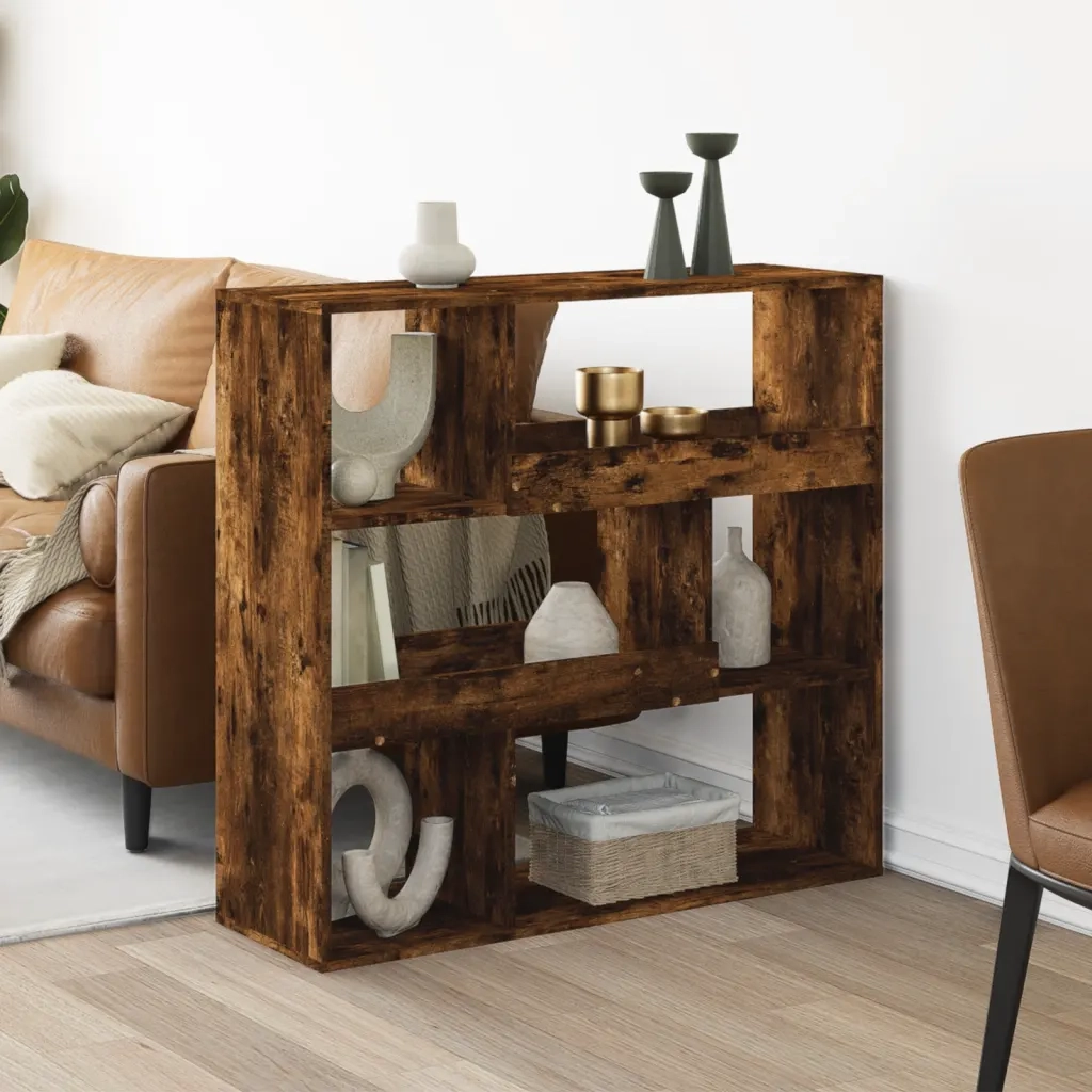 vidaXL Libreria Rovere Fumo 100x33x94,5 cm in Truciolato