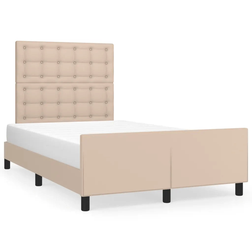 Giroletto senza Materasso-Struttura Letto Cappuccino 120x190 cm in Similpelle 257512