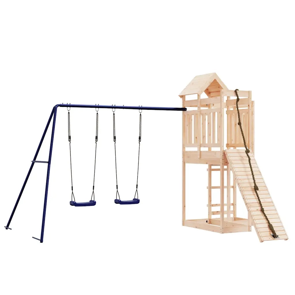 Set da Gioco da Esterno in Legno Massello di Pino 3156880
