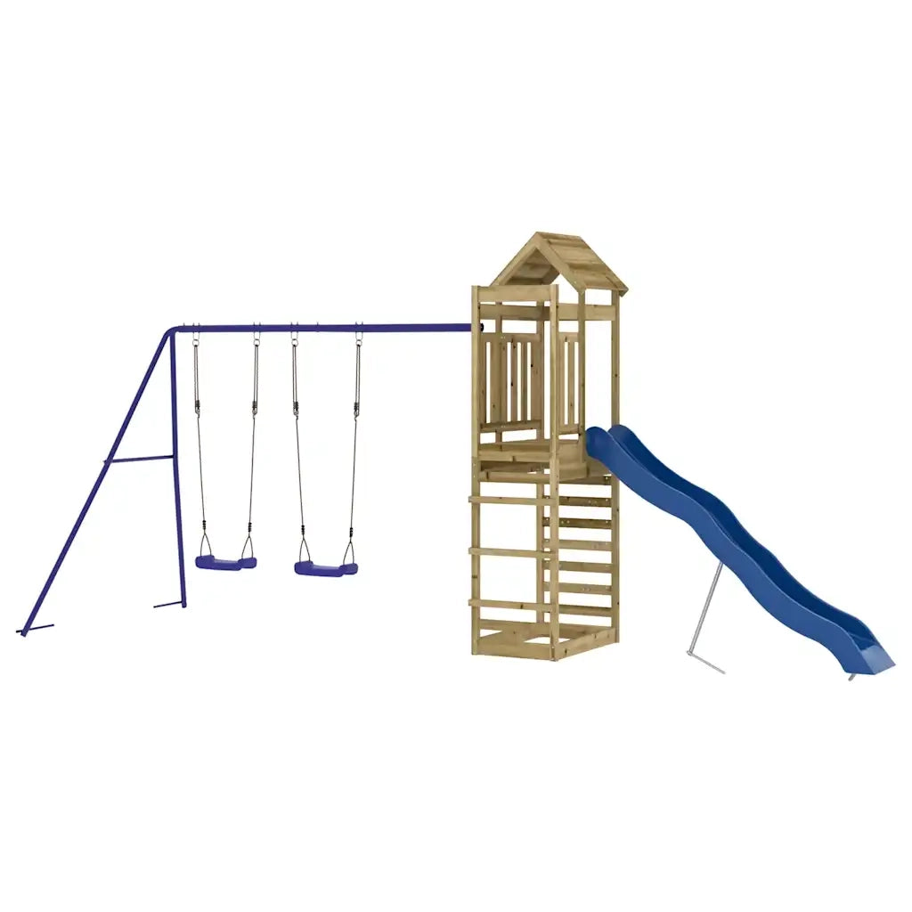 Set da Gioco da Esterno in Legno di Pino Impregnato 3156978