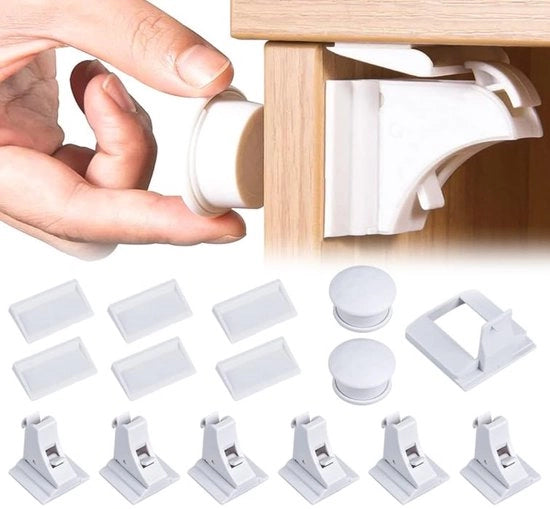 Sistema di sicurezza magnetico per bambini - set da 6 - invisibile - sicuro