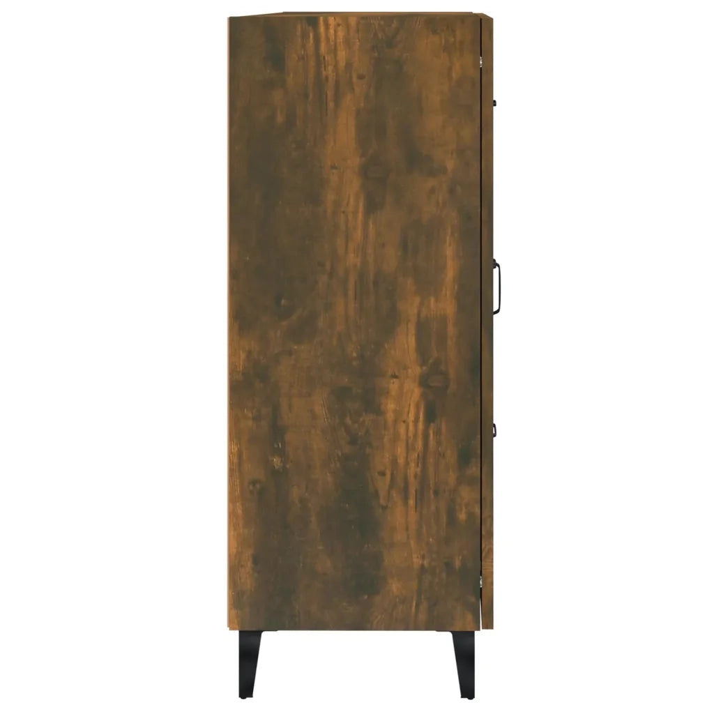 Credenza Rovere Fumo 69,5x34x90 cm in Legno Multistrato