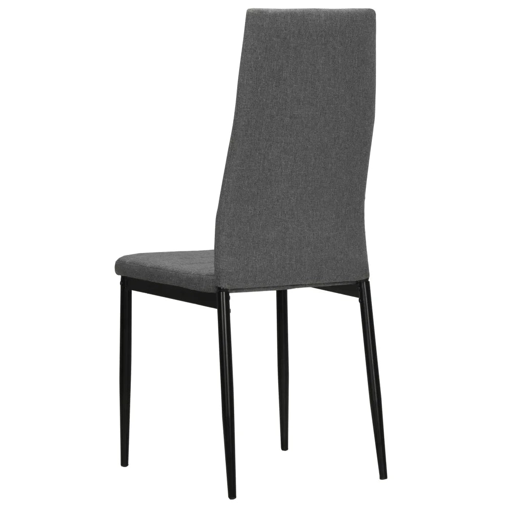 Sedie da Pranzo 6 pz Grigio Chiaro in Tessuto 275380