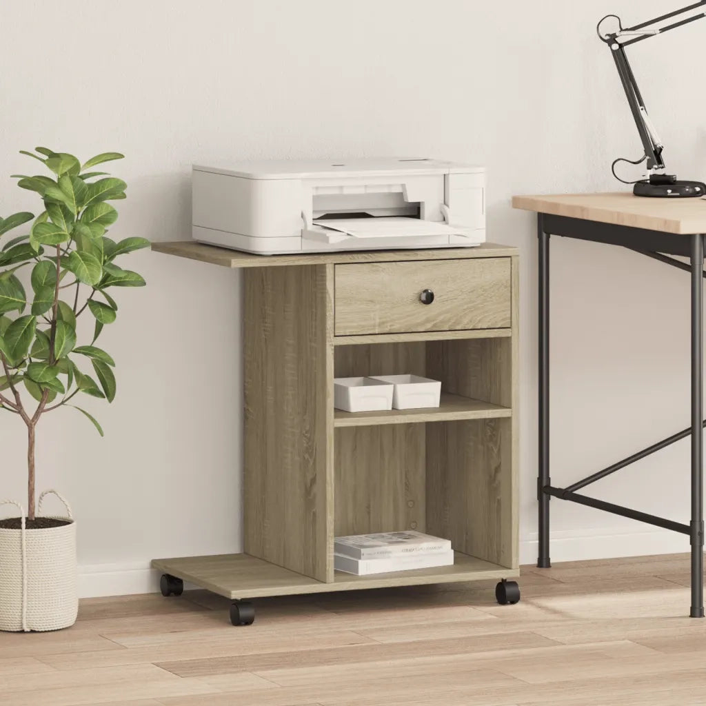 Supporto per Stampante con Ruote Rovere Sonoma 60x40x68,5 cm CFW9476288