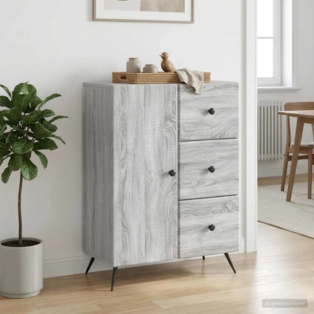 Credenza Grigio Sonoma 66 x 34,5 x 90 cm Legno ingegnerizzato 895551
