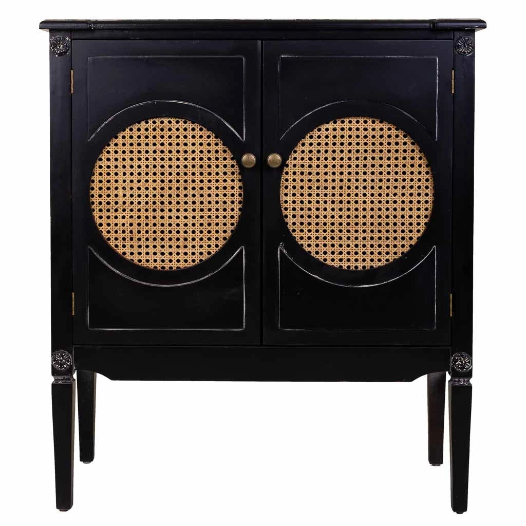 Mobile da ingresso in legno nero 80x38x90h