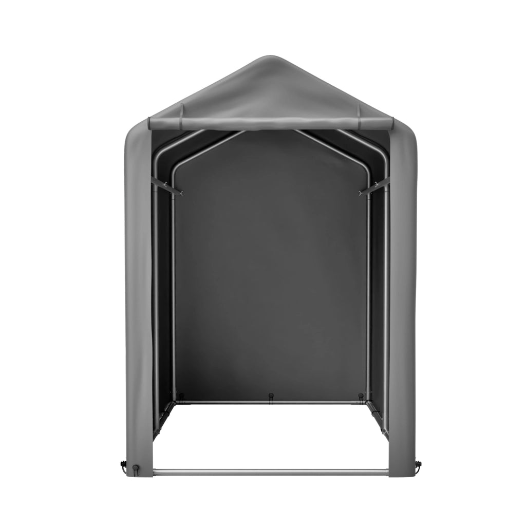 Garage per biciclette in acciaio 187x100x160 cm grigio scuro