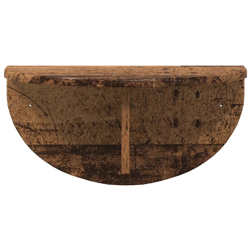 2 pz Scaffale da parete | Ripiano a parete | Mensola a parete Legno vecchio 48 x 24 x 24 cm