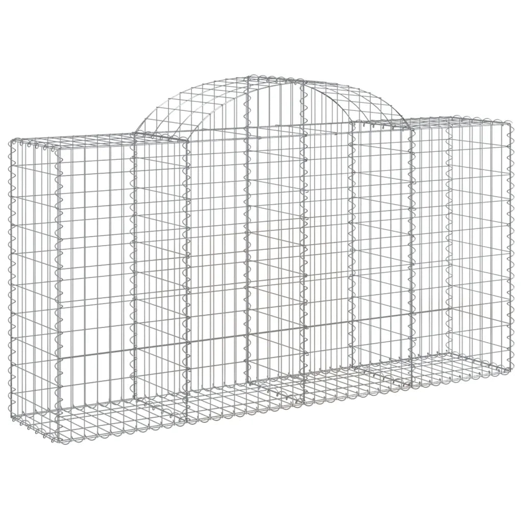 Cesti Gabbioni ad Arco 13 pz 200x50x100/120 cm Ferro Zincato 3146331