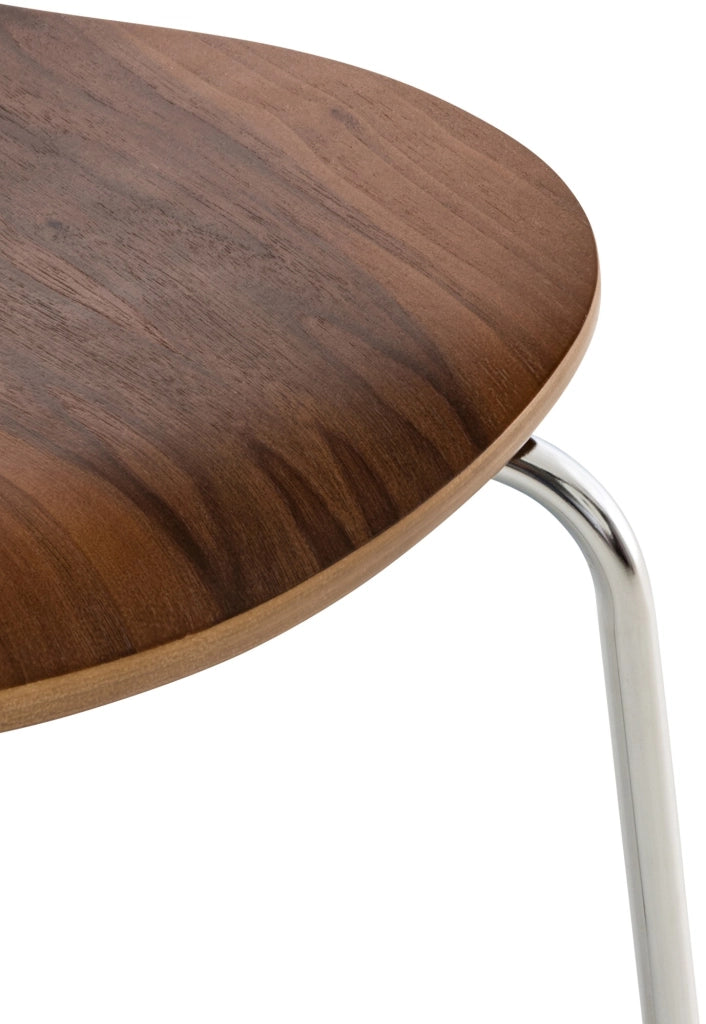 Set 4 Sedie Impilabili Diego in Legno Robusto Noce