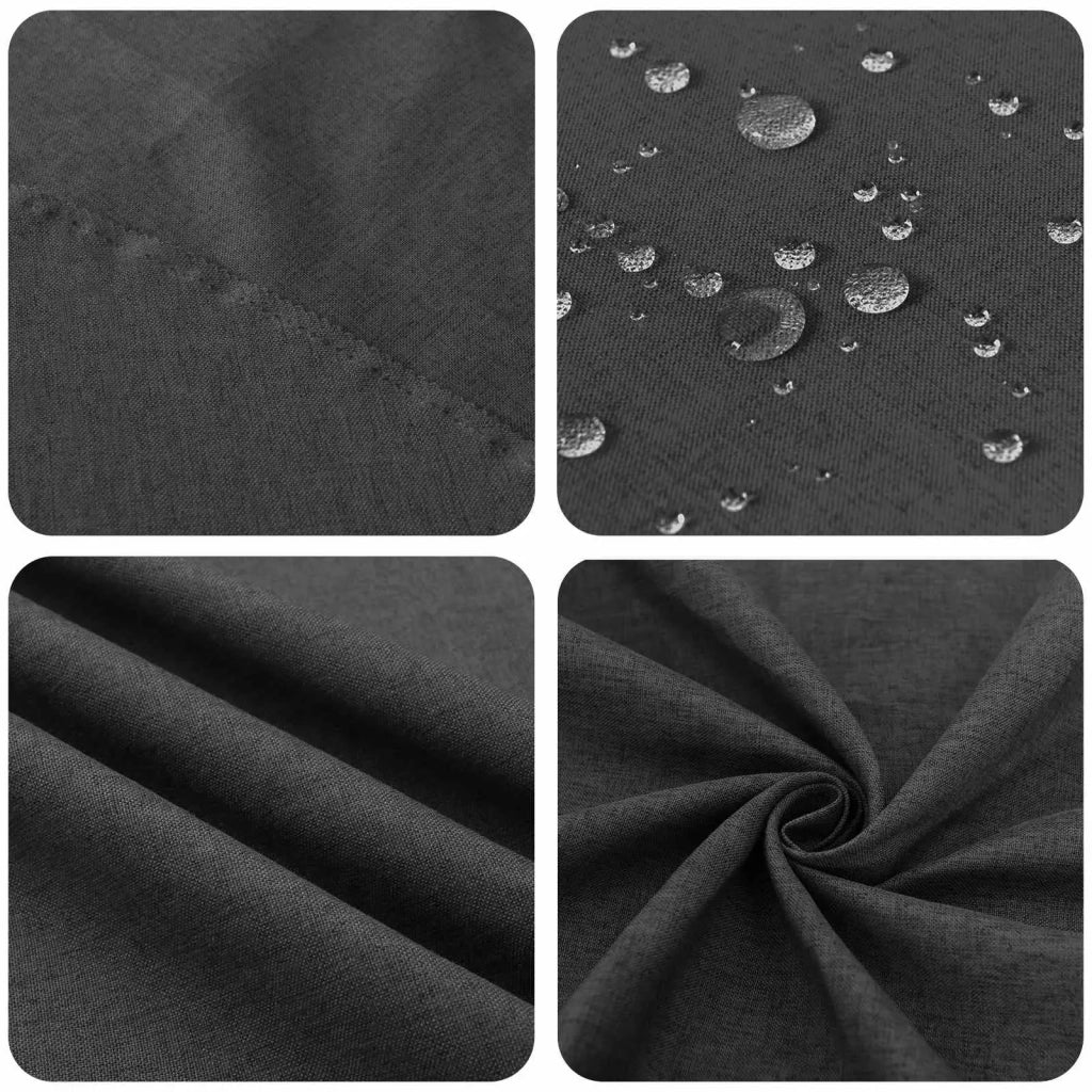 Tovaglia da Tavolo Quadrato Grigio Scuro 90 x 90 cm 42039932