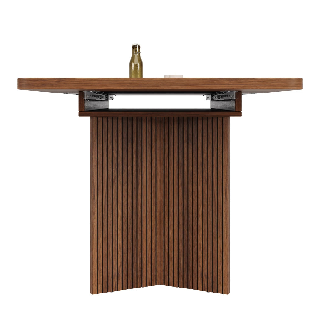 Tavolo da pranzo 120x80x76.1 cm allungabile in MDF marrone