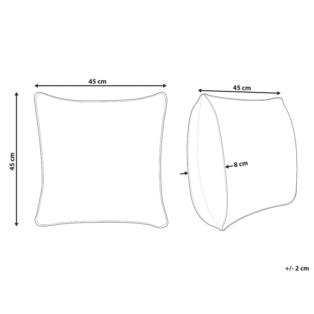 Cuscino decorativo in tessuto di velluto bianco 45 x 45 cm Motivo natalizio in cotone sfoderabile Soggiorno Camera da letto