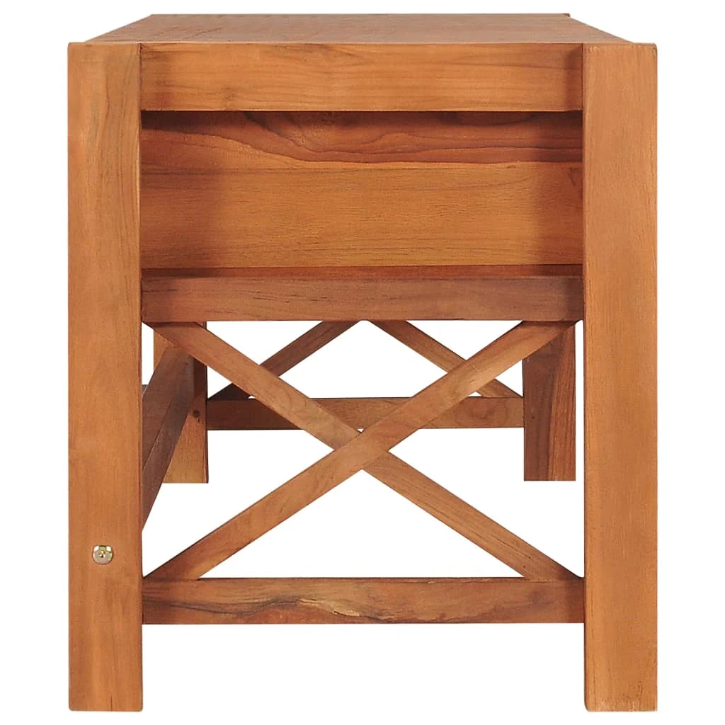 Mobile TV multimediale scaffale TV credenza mobile TV sala da pranzo soggiorno camera da letto 140 x 40 x 45 cm legno di teak marrone 02_0025939