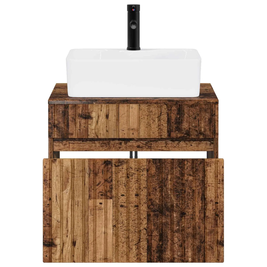 Set di mobili per il bagno Legno antico Legno ingegnerizzato 3404298