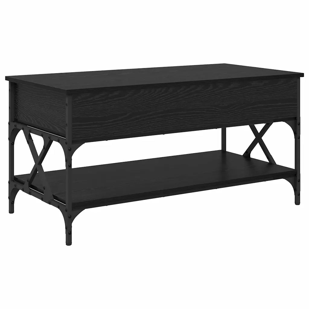 Tavolino da salotto Rovere Nero 100 x 50 x 50 cm 883043