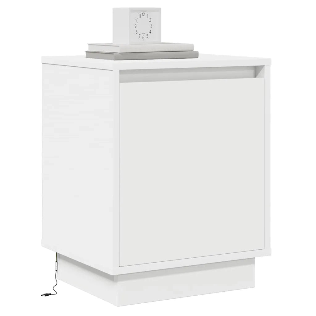 Armadio da Notte Bianco 39 x 34,5 x 50 cm Legno multistrato 869594