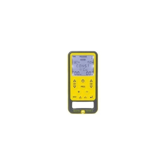 TensCare Sport Tens 2 stimolatore di muscolo elettronico Piastra adesiva Grigio, Giallo