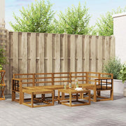Set di divani da esterno 7 pcs Naturale