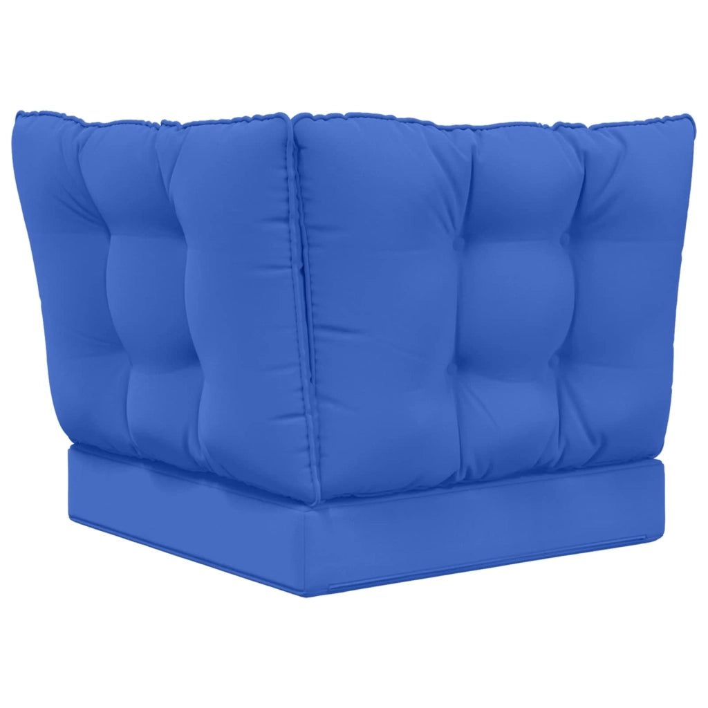 Cuscino per divano da esterno 3 pcs Blu Reale Poliestere