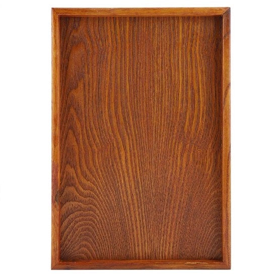 Piatto di Servizio in Legno - Antiscivolo - Decorativo - 35x24 cm - Ideale per Interno/Esterno