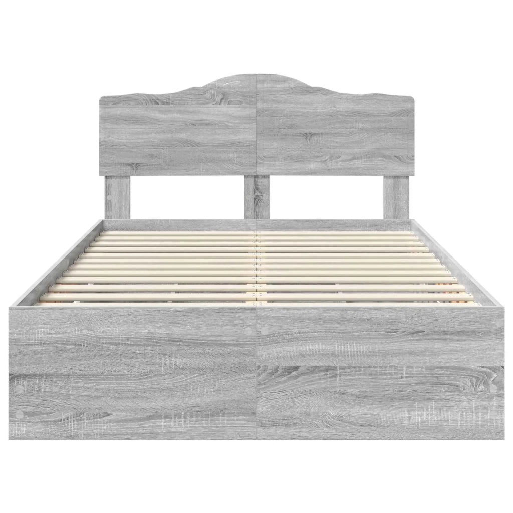 Struttura del letto con cassetto Grigio Sonoma 120 x 190 cm 3413031