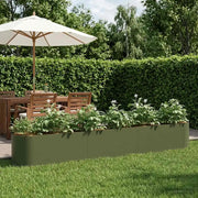 Letto rialzato da giardino Verde Oliva 280 x 40 x 40 cm 8011701