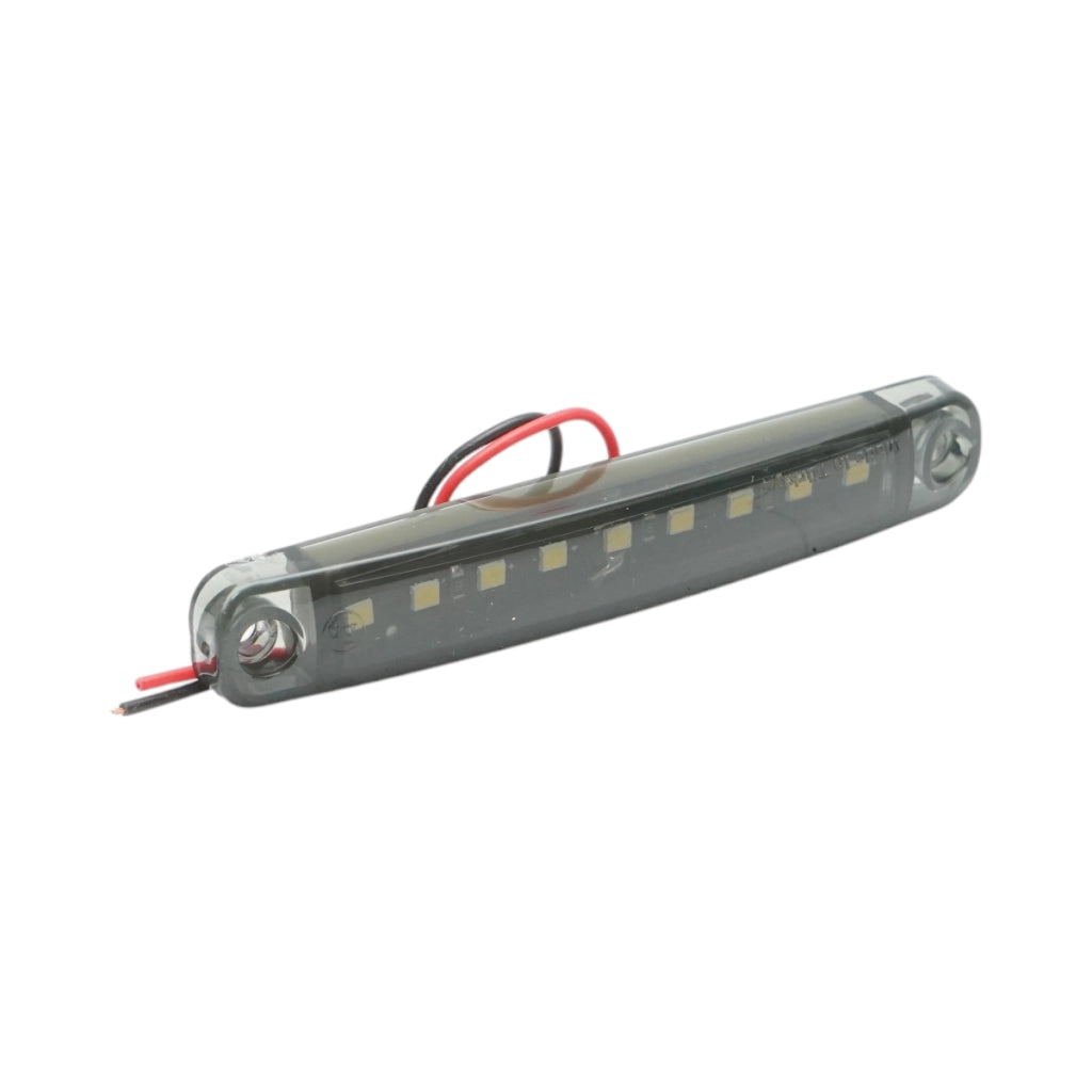 Luce di posizione laterale a LED sottile 12-24V bianco fumo 100x15x10mm FR0176