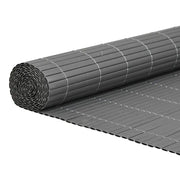 Recinzione da Giardino | Recinzione da cortile Bifacciale Grigia 1,8x3 m in PVC