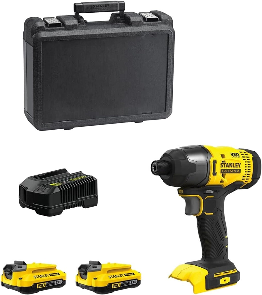 Avvitatore a Impulsi STANLEY FatMax SFMCF800D2K (2 Batterie 2,0 Ah + Caricabatteria + Valigetta)