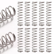 10 pezzi 1.2 * 12 * 50 mm Druccioli in acciaio inossidabile a spirale per allungamento - per progetti di riparazione DIY e di negozio