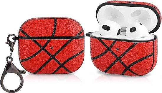 Copricapo in Silicona per Airpods 3 - Modo Cartoon con Motivo di Pallacanestro - Design Scherzo e Carino