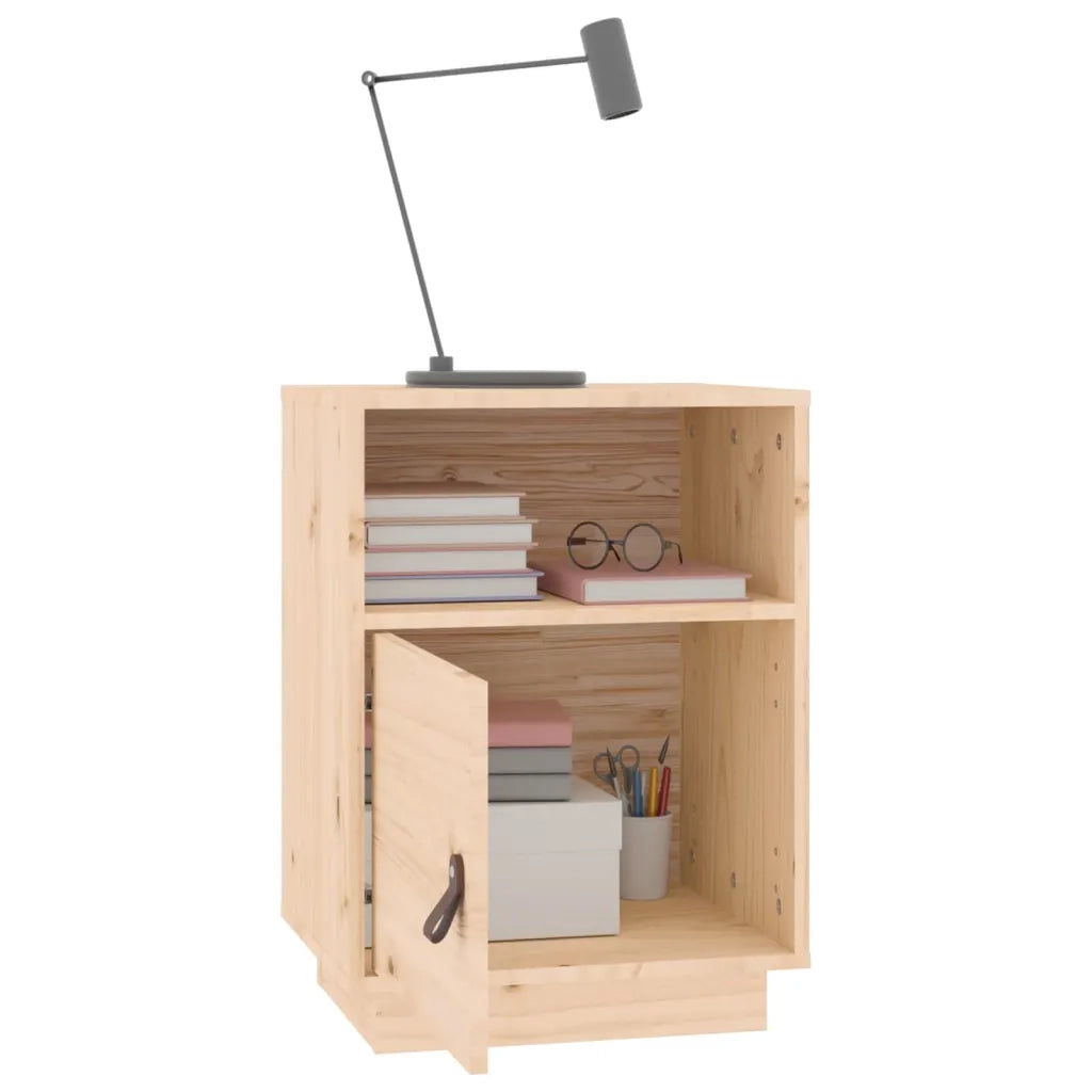Comodino 40x34x55 cm in Legno Massello di Pino 818315