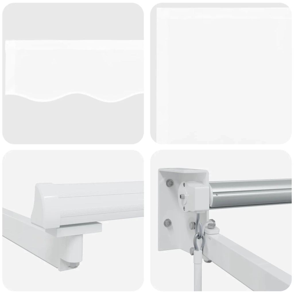 Tenda retrattile manuale con LED Bianco 3,5 x 2 m
