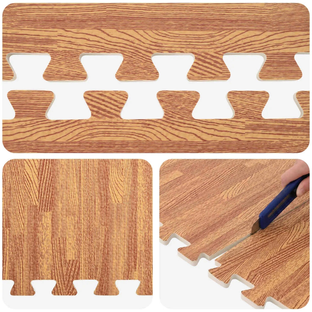 Tappeti 6 pcs legno 2,16 m² Schiuma EVA 42040747
