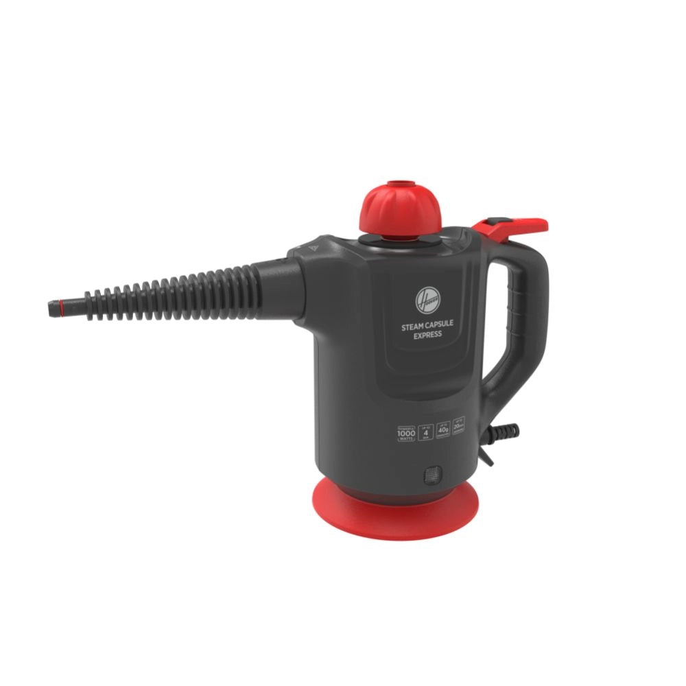Hoover steam capsule express sge1000 011 pulitore a vapore portatile 0,37 l 1000 w titanio - 39600209