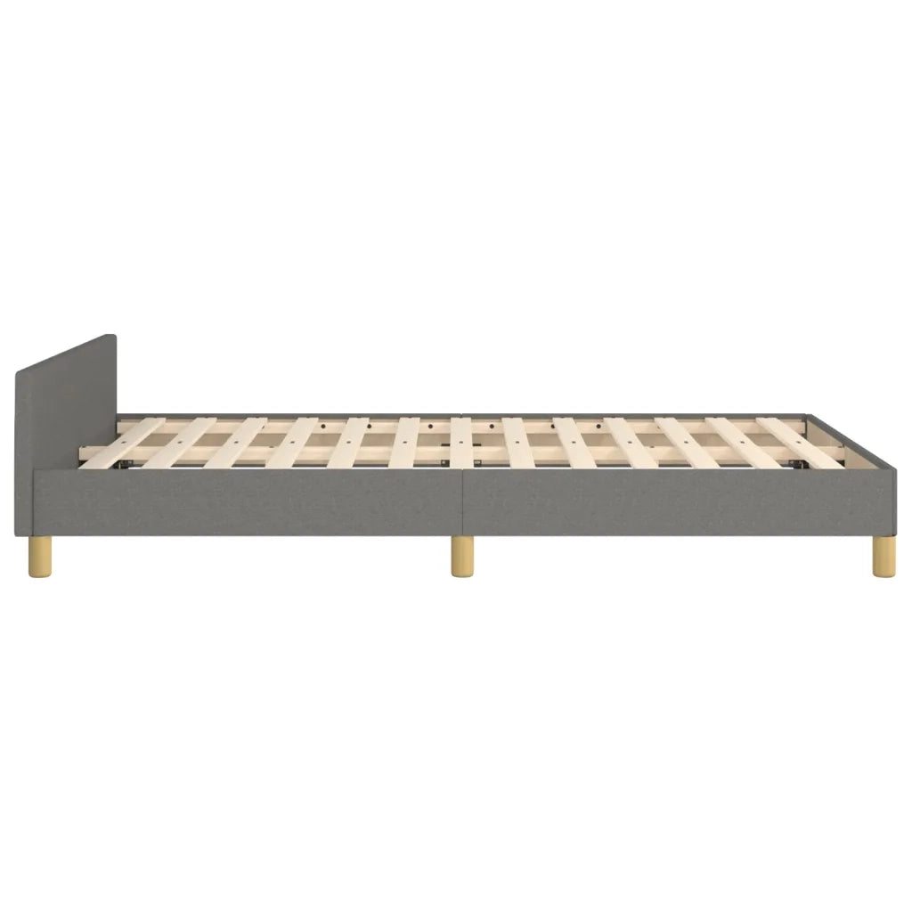 Giroletto senza Materasso Grigio Scuro 120x190 cm in Tessuto 379535