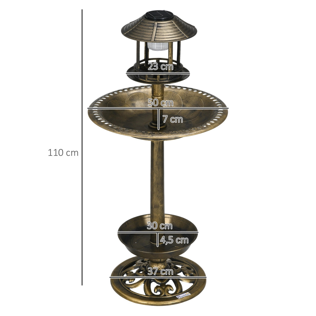 Vasca per uccelli casa per uccelli ¨C zephmum ¨C bronzo 50x50x110 cm